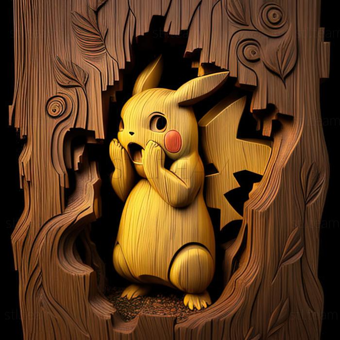 3D model Pikachus Goodbye Forest of Pikachu (STL)